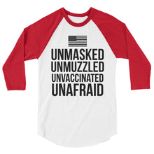 Cargar imagen en el visor de la galería, UnAfraid! 3/4 sleeve raglan shirt