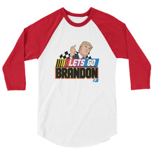 Charger l'image dans la galerie, Let’s go Brandon FJB Trump 3/4 sleeve raglan shirt