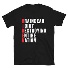 Cargar imagen en el visor de la galería, Special Edition Biden destroying nation Short-Sleeve Unisex T-Shirt
