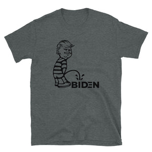 Pee on Biden Short-Sleeve Unisex T-Shirt