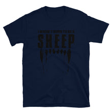 Cargar imagen en el visor de la galería, Wasn't Born to be a SHEEP Short-Sleeve Unisex T-Shirt