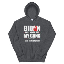 Cargar imagen en el visor de la galería, BIDEN STAIRS AND GUNS Unisex Hoodie