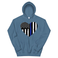 Charger l'image dans la galerie, Blue Line Heart Unisex Hoodie