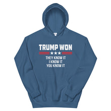 Cargar imagen en el visor de la galería, TRUMP WON Unisex Hoodie