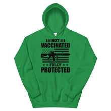 Cargar imagen en el visor de la galería, Not vaccinated fully protected Unisex Hoodie