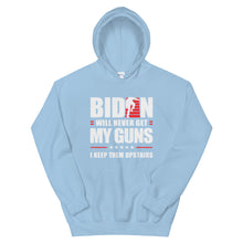 Cargar imagen en el visor de la galería, BIDEN STAIRS AND GUNS Unisex Hoodie