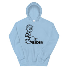 Cargar imagen en el visor de la galería, Trump piss on Biden Unisex Hoodie