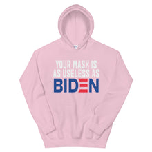 Cargar imagen en el visor de la galería, MASK useless as BIDEN Unisex Hoodie