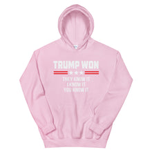 Cargar imagen en el visor de la galería, TRUMP WON Unisex Hoodie