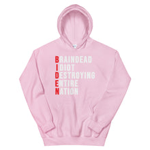 Cargar imagen en el visor de la galería, Biden destroying entire nation Unisex Hoodie