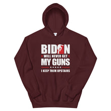 Cargar imagen en el visor de la galería, BIDEN STAIRS AND GUNS Unisex Hoodie