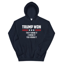 Cargar imagen en el visor de la galería, TRUMP WON Unisex Hoodie