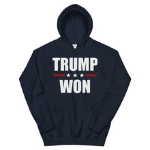 Cargar imagen en el visor de la galería, TRUMP WON Unisex Hoodie