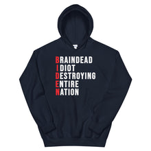 Cargar imagen en el visor de la galería, Biden destroying entire nation Unisex Hoodie