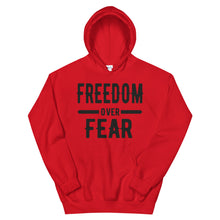 Cargar imagen en el visor de la galería, Freedom over Fear Unisex Hoodie