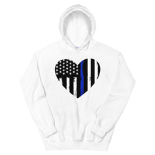 Charger l'image dans la galerie, Blue Line Heart Unisex Hoodie