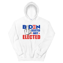 Load image into Gallery viewer, Biden Selected not Elected Unisex Hoodie
