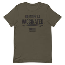 Charger l'image dans la galerie, I identify as Vaccinated Short-Sleeve Unisex T-Shirt