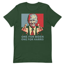 Cargar imagen en el visor de la galería, Trump middle finger Short-Sleeve Unisex T-Shirt