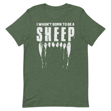 Cargar imagen en el visor de la galería, Wasn’t Born to be a Sheep Short-Sleeve Unisex T-Shirt