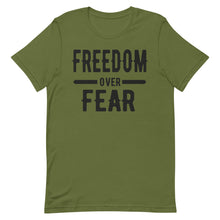 Cargar imagen en el visor de la galería, Freedom over Fear Short-Sleeve Unisex T-Shirt