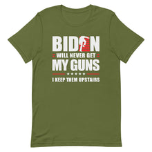 Charger l'image dans la galerie, BIDEN STAIRS AND GUNS Short-Sleeve Unisex T-Shirt