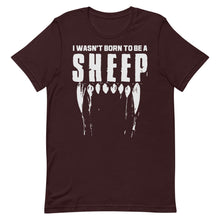 Cargar imagen en el visor de la galería, Wasn’t Born to be a Sheep Short-Sleeve Unisex T-Shirt