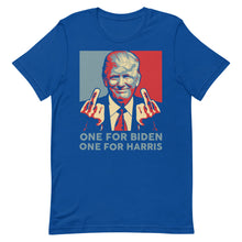 Cargar imagen en el visor de la galería, Trump middle finger Short-Sleeve Unisex T-Shirt