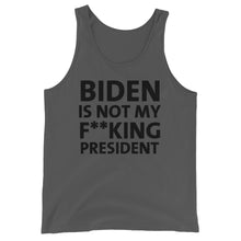 Cargar imagen en el visor de la galería, Biden is not my F**king President Unisex Tank Top