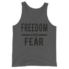 Cargar imagen en el visor de la galería, Freedom over Fear Unisex Tank Top