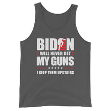 Cargar imagen en el visor de la galería, BIDEN STAIRS AND GUNS Unisex Tank Top