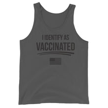 Cargar imagen en el visor de la galería, I identify as Vaccinated Unisex Tank Top