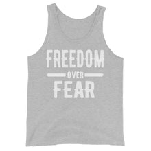 Cargar imagen en el visor de la galería, Freedom over Fear Unisex Tank Top