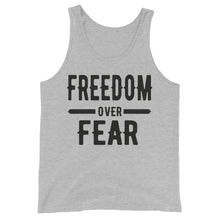 Cargar imagen en el visor de la galería, Freedom over Fear Unisex Tank Top