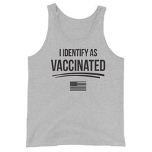 Cargar imagen en el visor de la galería, I identify as Vaccinated Unisex Tank Top