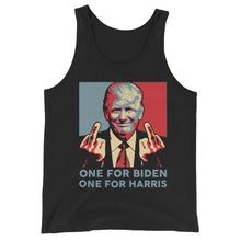 Cargar imagen en el visor de la galería, Trump Middle Finger Unisex Tank Top