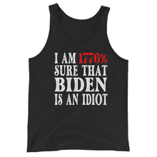 Cargar imagen en el visor de la galería, Biden is and Idiot Unisex Tank Top