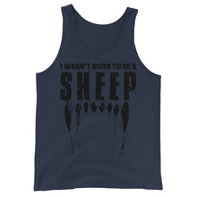 Charger l'image dans la galerie, Wasn’t born to be a sheep Unisex Tank Top