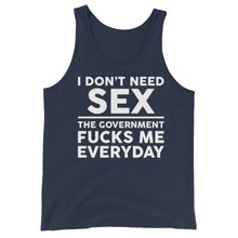 Cargar imagen en el visor de la galería, Government F**ks Me Everyday! Unisex Tank Top