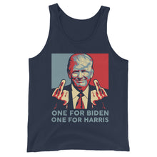 Cargar imagen en el visor de la galería, Trump Middle Finger Unisex Tank Top
