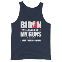 Cargar imagen en el visor de la galería, BIDEN STAIRS AND GUNS Unisex Tank Top