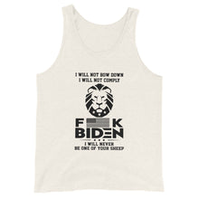 Cargar imagen en el visor de la galería, F**K BIDEN ! Not one of your sheep ! Unisex Tank Top