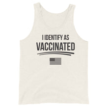 Cargar imagen en el visor de la galería, I identify as Vaccinated Unisex Tank Top