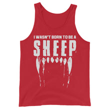 Cargar imagen en el visor de la galería, Wasn’t born to be a SHEEP Unisex Tank Top