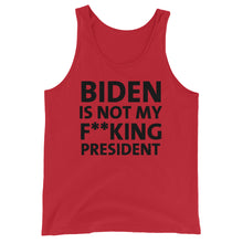 Cargar imagen en el visor de la galería, Biden is not my F**king President Unisex Tank Top