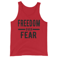 Cargar imagen en el visor de la galería, Freedom over Fear Unisex Tank Top