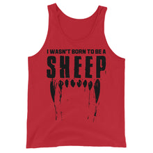 Charger l'image dans la galerie, Wasn’t born to be a sheep Unisex Tank Top