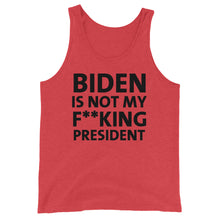 Cargar imagen en el visor de la galería, Biden is not my F**king President Unisex Tank Top