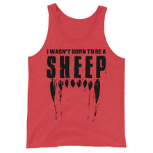 Charger l'image dans la galerie, Wasn’t born to be a sheep Unisex Tank Top