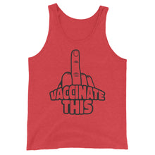 Cargar imagen en el visor de la galería, VACCINATE THIS Unisex Tank Top